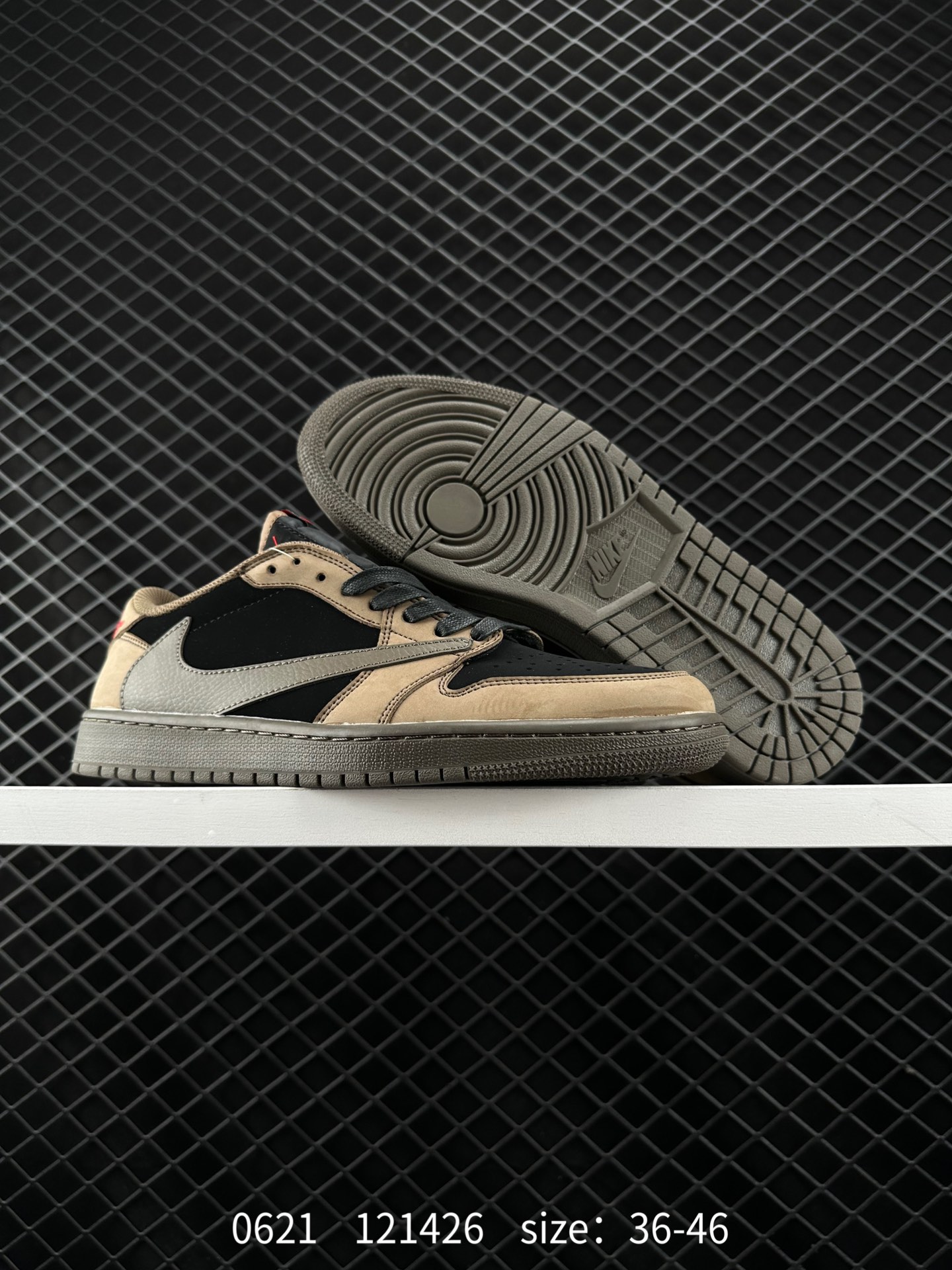 Fragment Design x Travis Scott x Nike Air Jordan 1 Low OG SP”Military Blue”